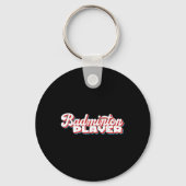 Badminton Player Sleutelhanger (Voorkant)