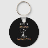 Badminton Player Sleutelhanger (Voorkant)