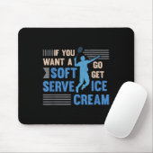Badminton Player Soft Serve Badminton Muismat (Met muis)