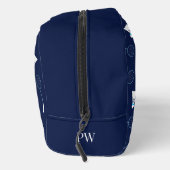 Badminton Player Sports Pattern Monogram Toilettasje (Rechts)