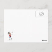 Badminton Player T-shirts en cadeaus Briefkaart (Achterkant)