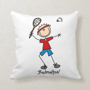 Badminton Player T-shirts en cadeaus Kussen