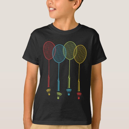 Badminton Player Team Shuttle Coach Match Badminto T-shirt (Voorkant)