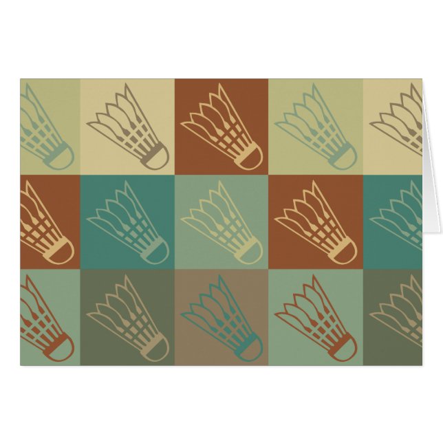 Badminton Pop Art (Voorkant Horizontaal)