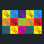 Badminton Pop Art Poster<br><div class="desc">Badminton Pop Art. Als Badminton je hobby,  beroep of obsessie is,  show het dan met geweldige Badminton t-shirts,  mokken,  stickers en nog veel meer. Het zijn ook geweldige cadeautjes voor andere Badminton-fans!</div>