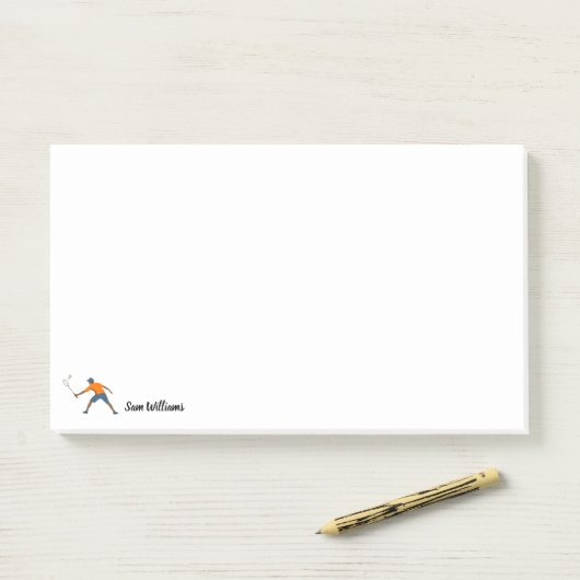 Badminton Post-it® Notes (Op bureau)