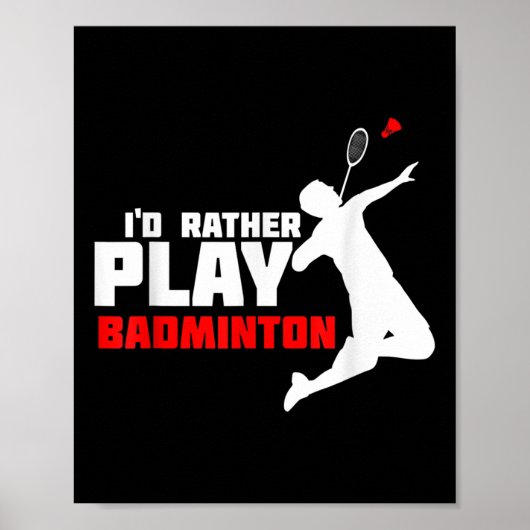 Badminton Poster (Voorkant)