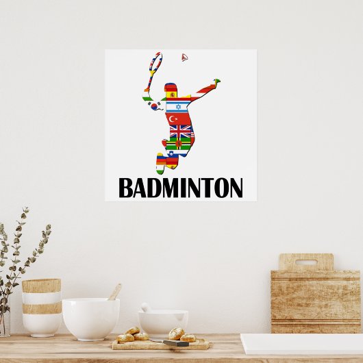 Badminton Poster (Keuken)