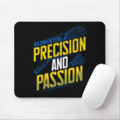 Badminton Precisie En Pion Ontwerp  Muismat (Met muis)