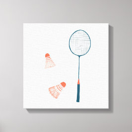  badminton print wit: hand getekend voor je!