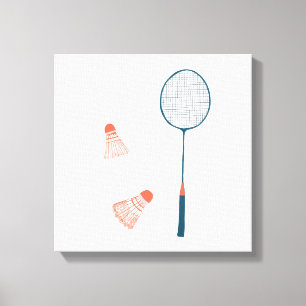  badminton print wit: hand getekend voor je!