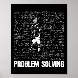 Badminton Probleemoplossende Spelers Sport Oplossi Poster