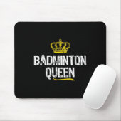 Badminton Queen Dames Meisjes Speler Funny Cool Sc Muismat (Met muis)