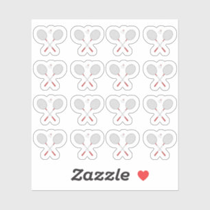Badminton Racket Bal Sport Herinnering Bujo Planne Sticker