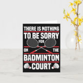 Badminton Racket Be Sorry Shuttle Badminton Player Kaart (Gele Bloem)