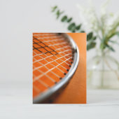 Badminton Racket Briefkaart (Staand voorkant)