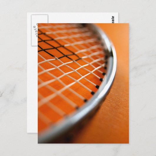 Badminton Racket Briefkaart (Voorkant / Achterkant)