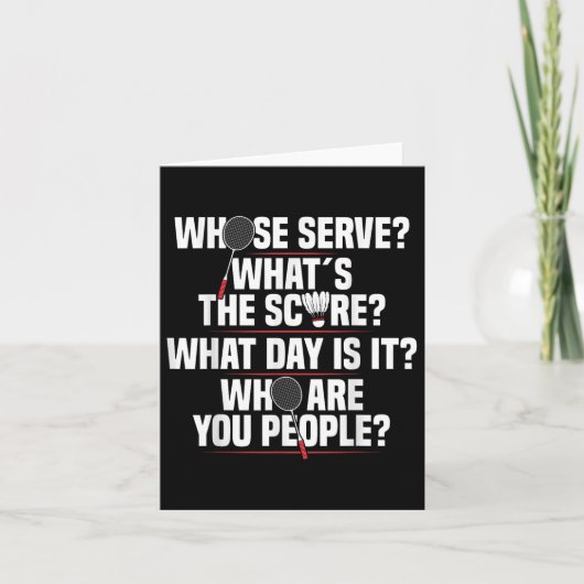 Badminton Racket Dien Shuttle Player Badminton PL Kaart (Voorkant)