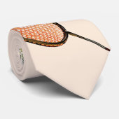 Badminton racket en shuttlecock stropdas (Opgerold)