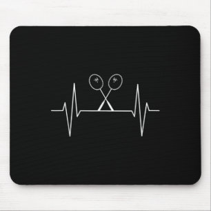 Badminton Racket Heartbeat Badminton Player, Geslo Muismat