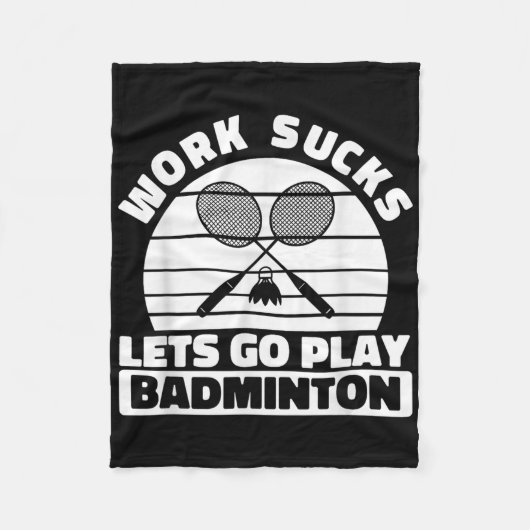 Badminton Racket Player Racket - Team Court Shutt Fleece Deken (Voorkant)