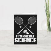 Badminton Racket Science Shuttle Player Badminton Kaart (Voorkant)