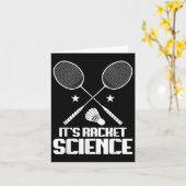 Badminton Racket Science Shuttle Player Badminton Kaart (Gele Bloem)