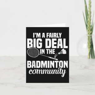 Badminton Racket Shuttle Een vrij grote Badminton  Kaart