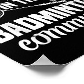 Badminton Racket Shuttle Een vrij grote Badminton Poster (Hoek)