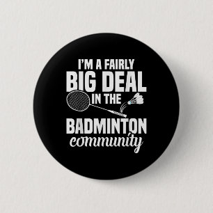 Badminton Racket Shuttle Een vrij grote Badminton  Ronde Button 5,7 Cm