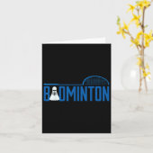 Badminton Racket Shuttle Sports Design Kaart (Gele Bloem)