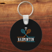 Badminton Racket Shuttle Team Coach Badminton Spee Sleutelhanger (Voorkant)