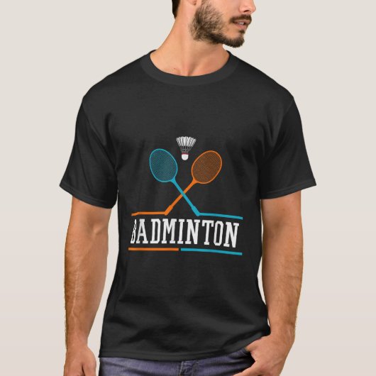 Badminton Racket Shuttle Team Coach Badminton Spee T-shirt (Voorkant)