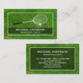 Badminton Racket Shuttlecock Professional Coach Visitekaartje (Voorkant / Achterkant)