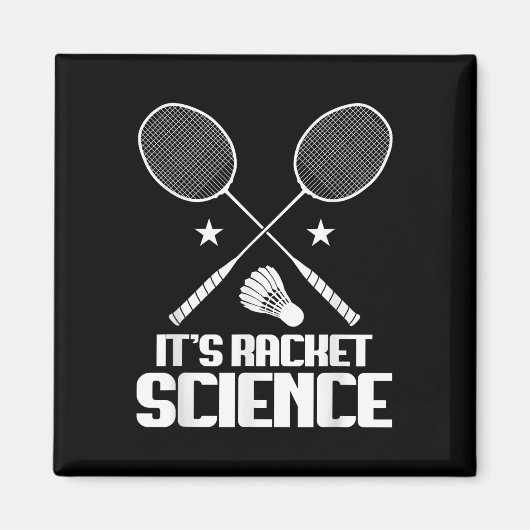 Badminton Racket Wetenschap Shuttle Speler Badmint Magneet (Voorkant)