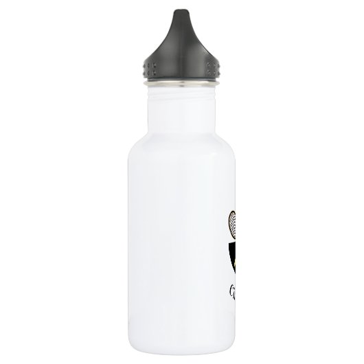 Badminton Rackets Birdie & Girls Name Sport Design Waterfles (Links)