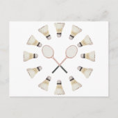 Badminton Rackets Briefkaart (Voorkant)