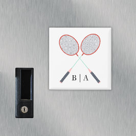 Badminton Rackets Custom Monogrammed Magneet