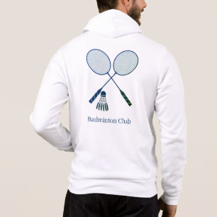 Badminton Rackets Shuttle Cock Vogeltje Persoonlij Hoodie