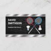 Badminton Rackets Shuttle Professional Coach Visitekaartje (Voorkant)