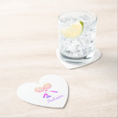 Badminton Rackets Shuttlecock Birdie Ombre Heart Kartonnen Onderzetters (Insitu)