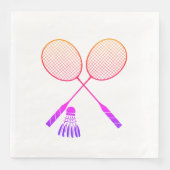 Badminton Rackets Shuttlecock Birdie Ombre Servet (Voorkant)