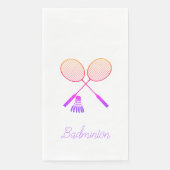 Badminton Rackets Shuttlecock Birdie Ombre Servet (Voorkant)