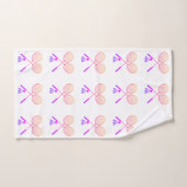 Badminton Rackets Shuttlecock Birdie Pattern Handdoek (Handdoek)