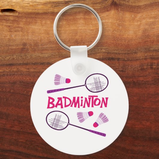 Badminton Rackets Sleutelhanger (Voorkant)