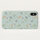 Badminton Rackets Sport Naadloos Patroon Case-Mate iPhone Case (Achterkant (horizontaal))
