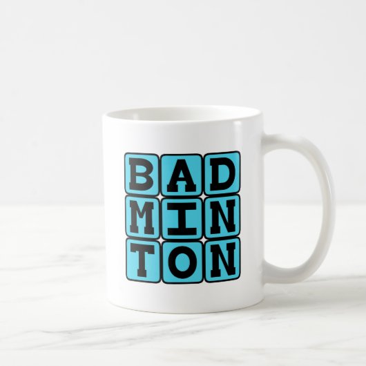 Badminton, Racketsport Koffiemok (Rechts)