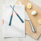 Badminton racquet en keukenhanddoek voor vogels (Quarter Fold)