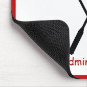 Badminton racquet en shuttlecock, aangepast muismat (Hoek)