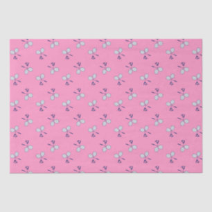 Badminton Racquet Patroon Roze Tissuepapier